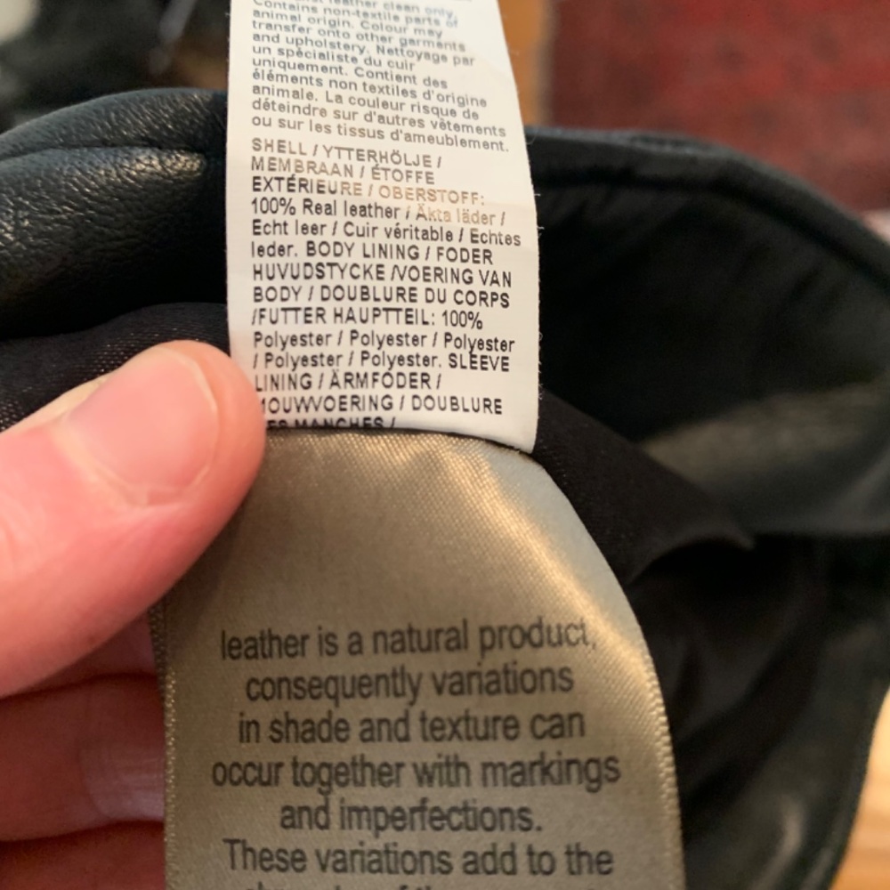 River Island 100% Leather Jacket - Picture 5 of 5